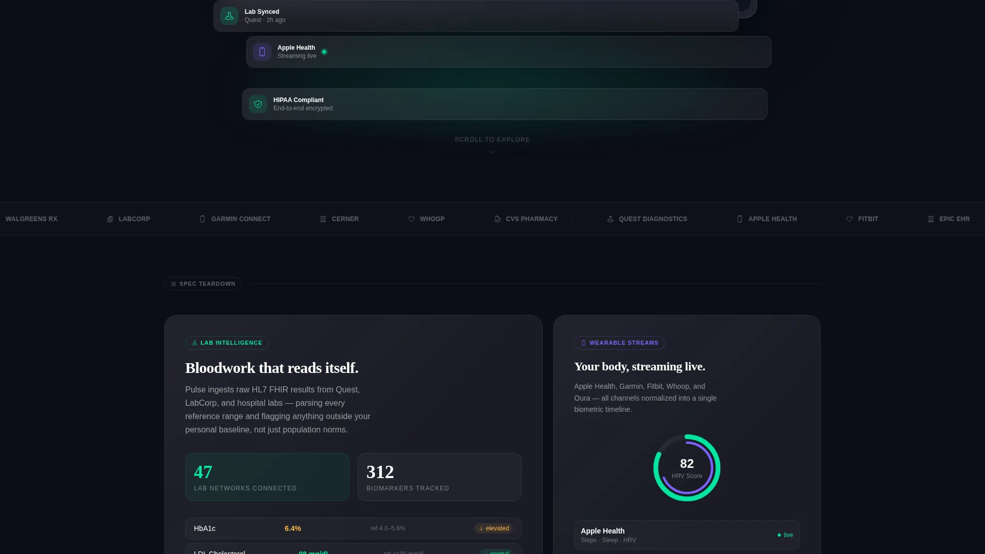 HealthTech Startup Pre-Launch Website Template