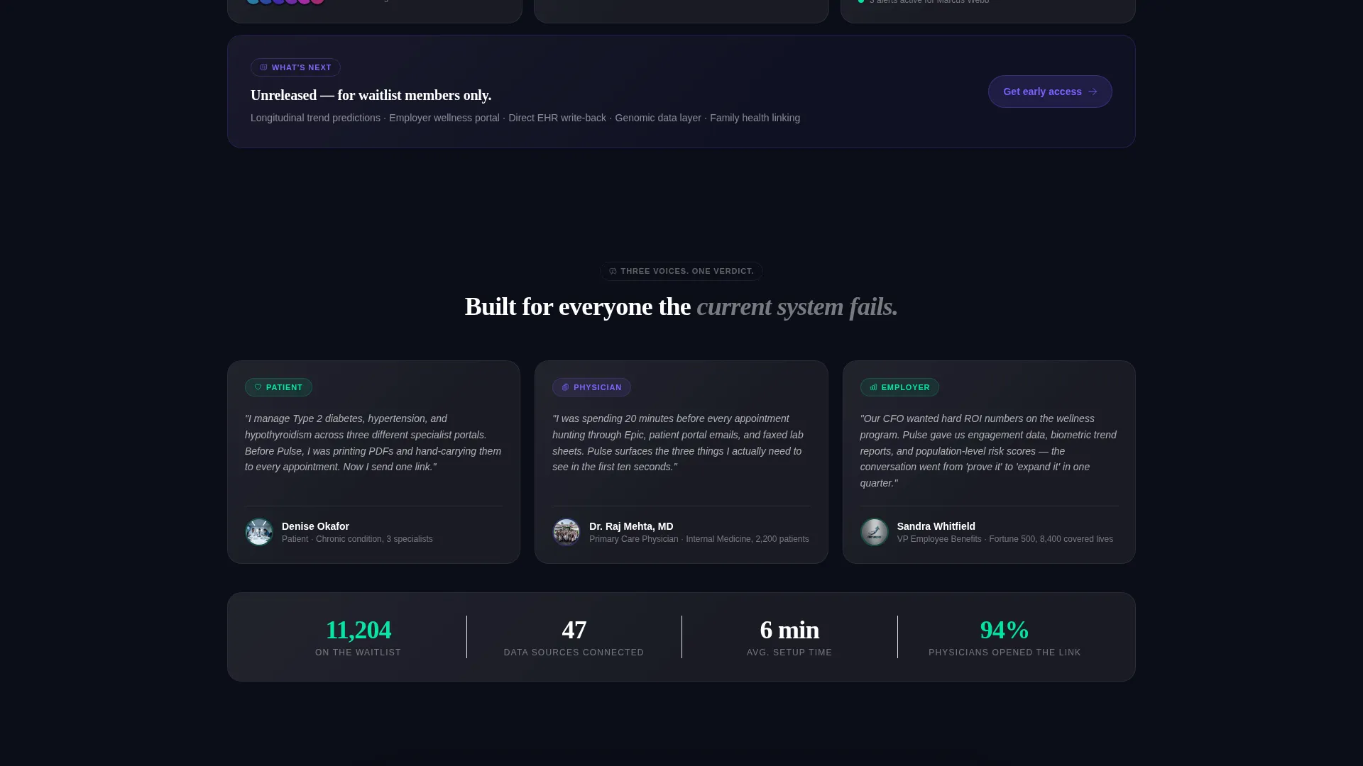 HealthTech Startup Pre-Launch Website Template