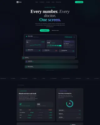 HealthTech Startup Pre-Launch Website Template
