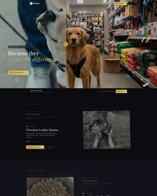 Luxe Boutique Pet Shop Landing Page Template
