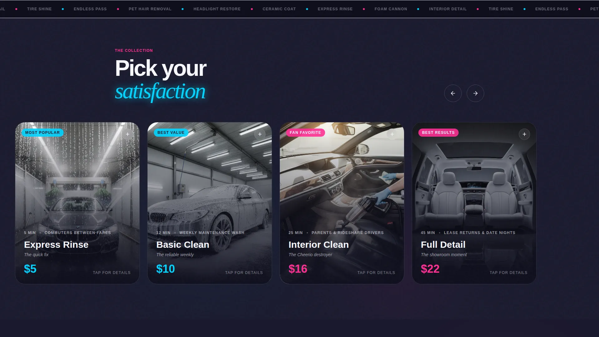 Car Wash Landing Page Template for Budget Wash Businesses