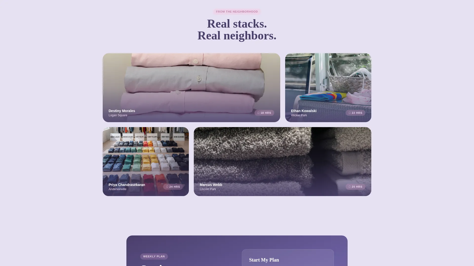Elegant Budget Laundry Service Landing Page Template