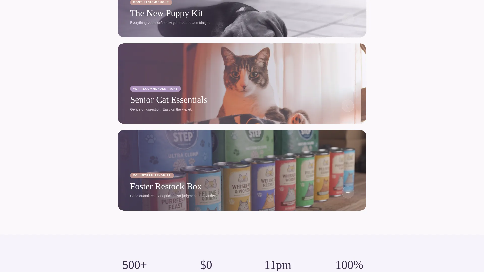 Affordable Pet Shop Landing Page Template