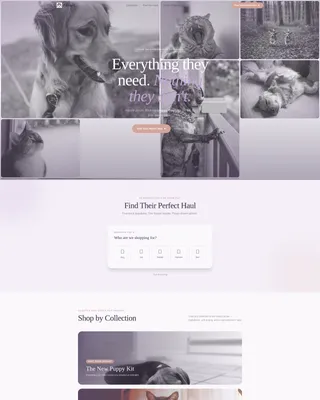 Affordable Pet Shop Landing Page Template