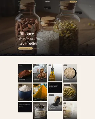 Luxe Zero Waste Store Landing Page Template