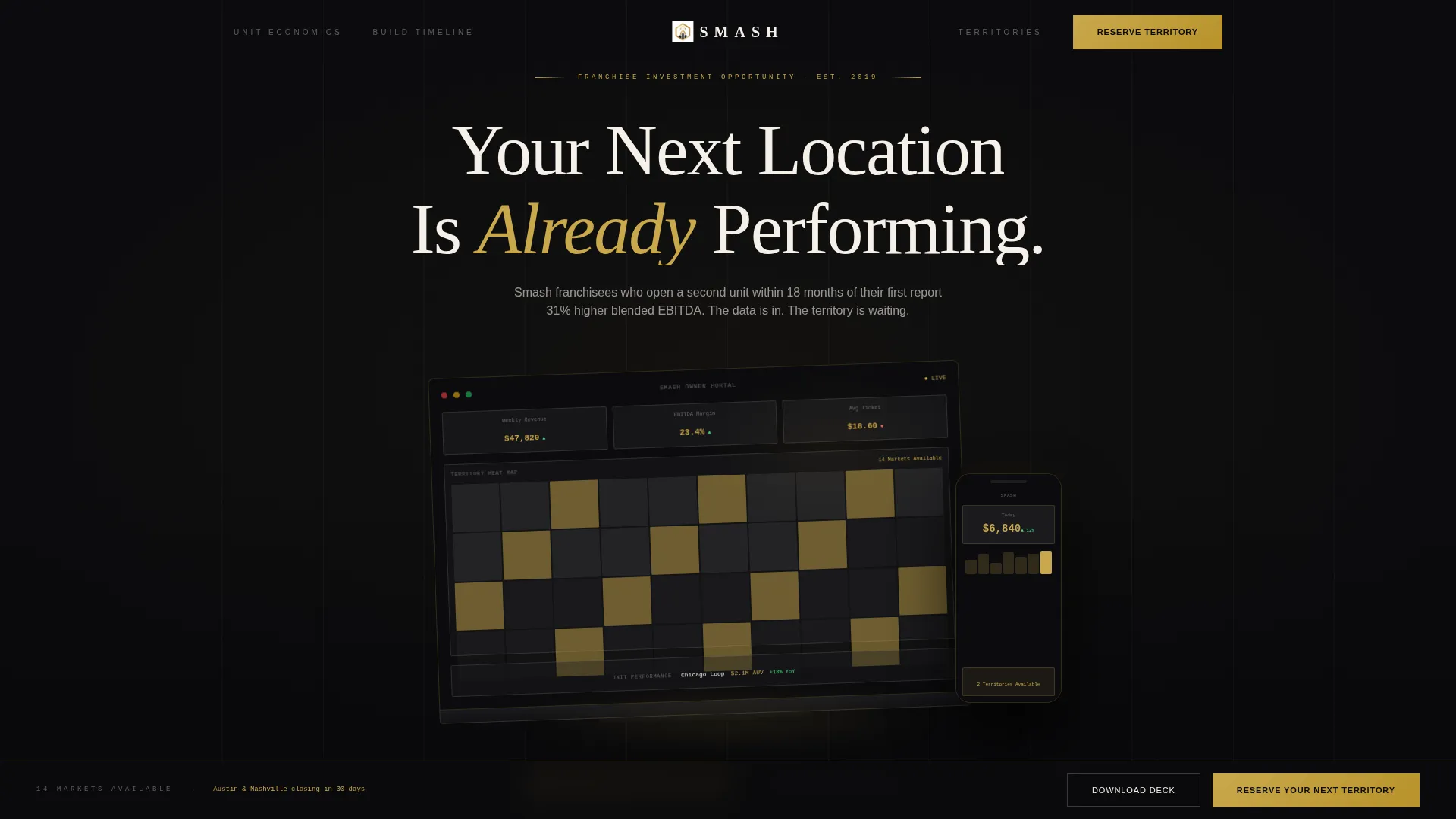 Burger Franchise Landing Page Template | Luxe Minimal