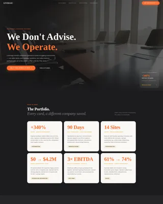 Elite Franchise Consulting Landing Page Template