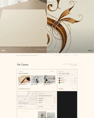 Artisan Calligraphy Shop Landing Page Template