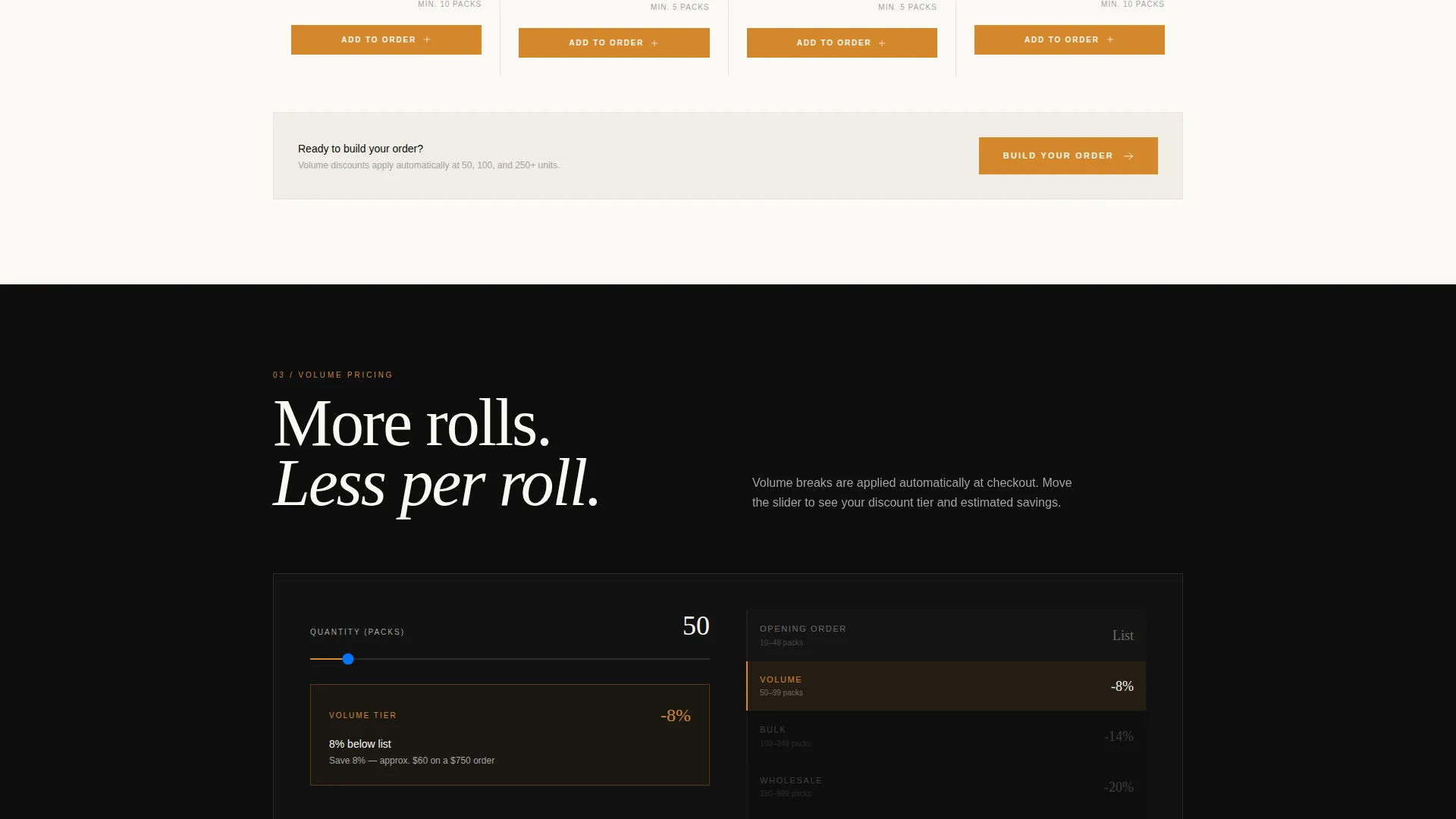 Analog Photography Wholesale Landing Page Template