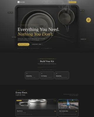 Premium Cookware & Gear Store Landing Page