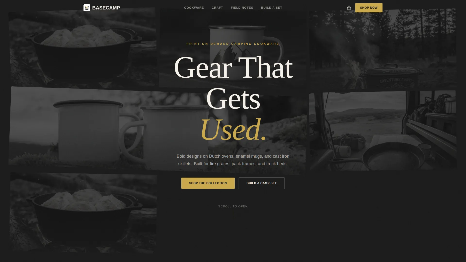 Bold Cookware Landing Page Template for POD Stores