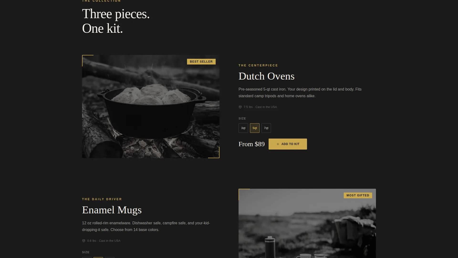 Bold Cookware Landing Page Template for POD Stores