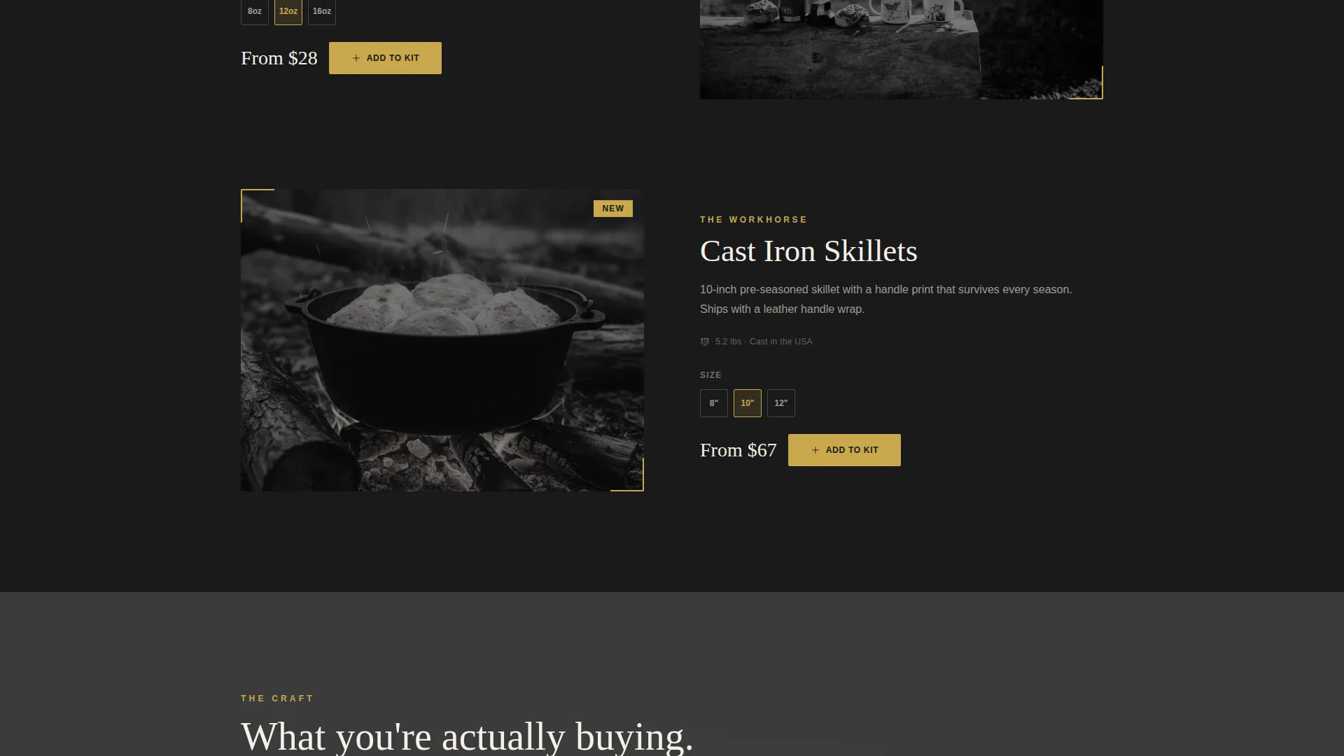 Bold Cookware Landing Page Template for POD Stores