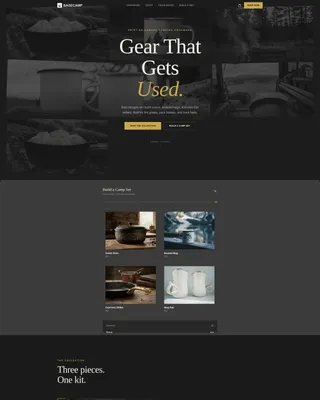 Bold Cookware Landing Page Template for POD Stores
