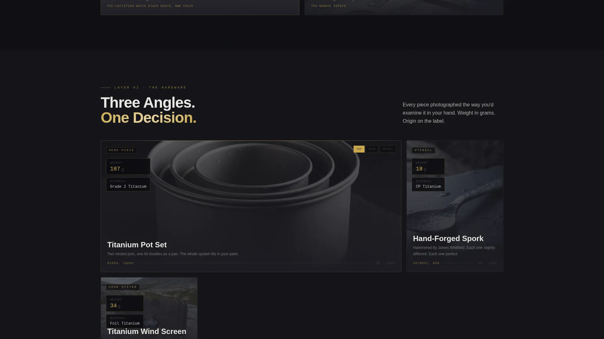 Premium Camping Gear Subscription Landing Page