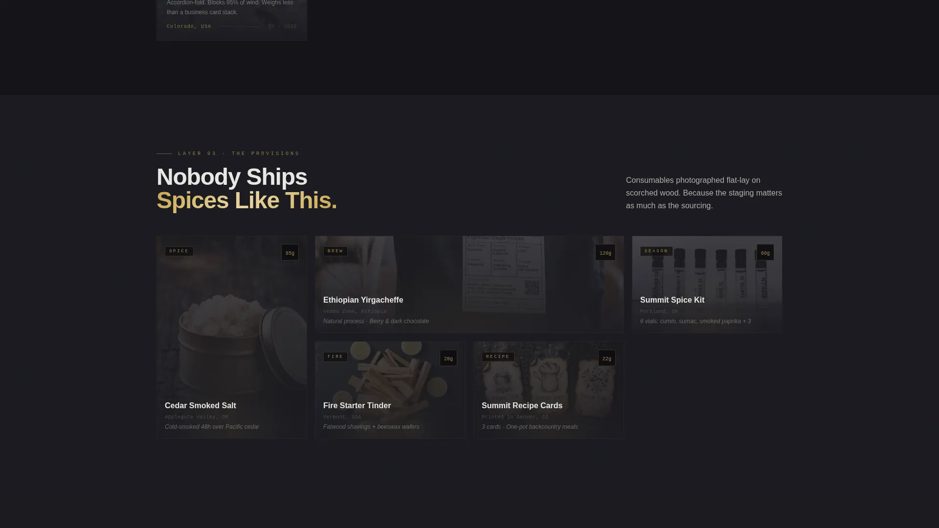 Premium Camping Gear Subscription Landing Page
