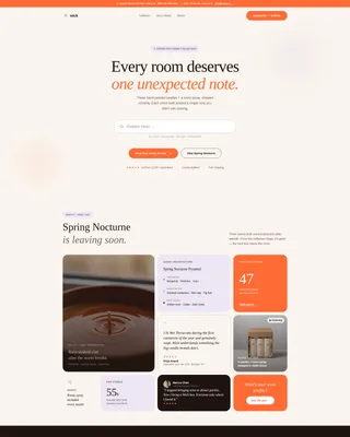 Luxe Candle Subscription Box Landing Page Template