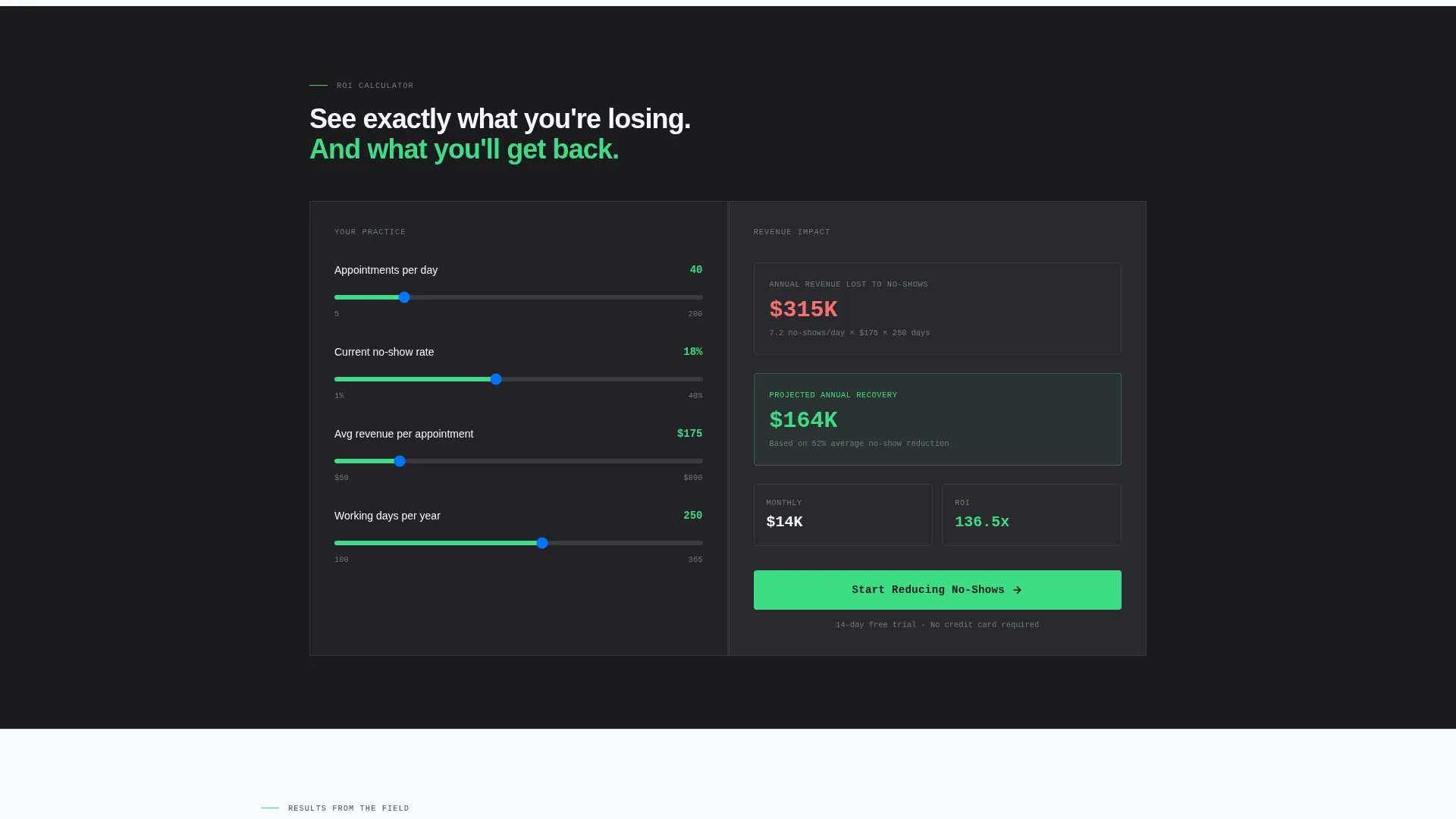 Healthcare Appointment Reminder Landing Page Template