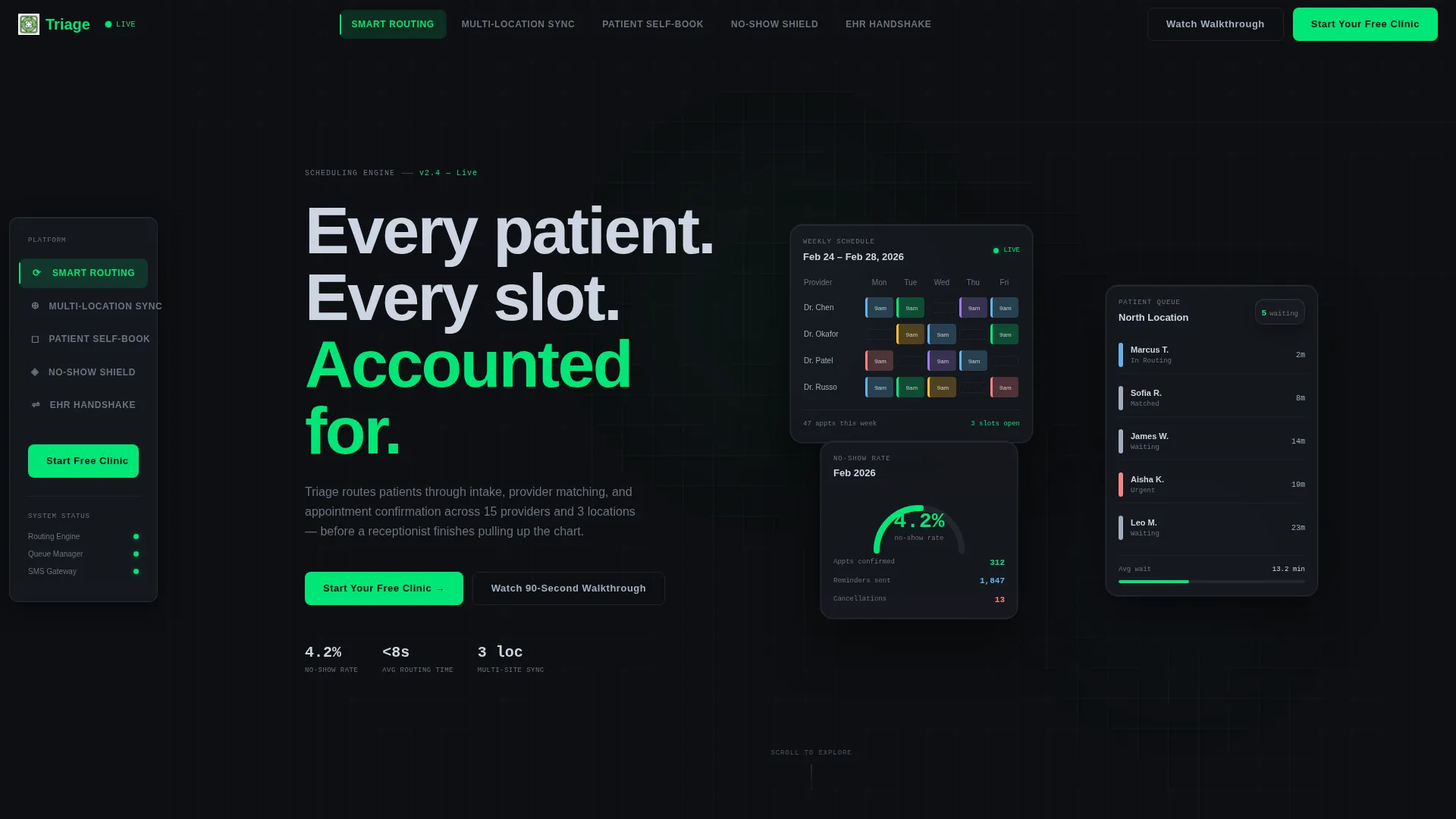 Healthcare Appointment Scheduling Landing Page Template