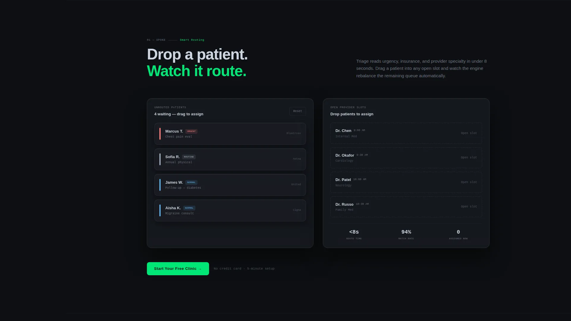 Healthcare Appointment Scheduling Landing Page Template