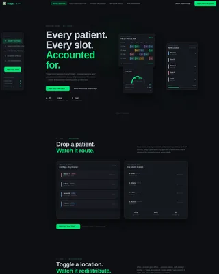 Healthcare Appointment Scheduling Landing Page Template