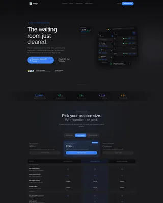 Healthcare Digital Presence Booking Website Template