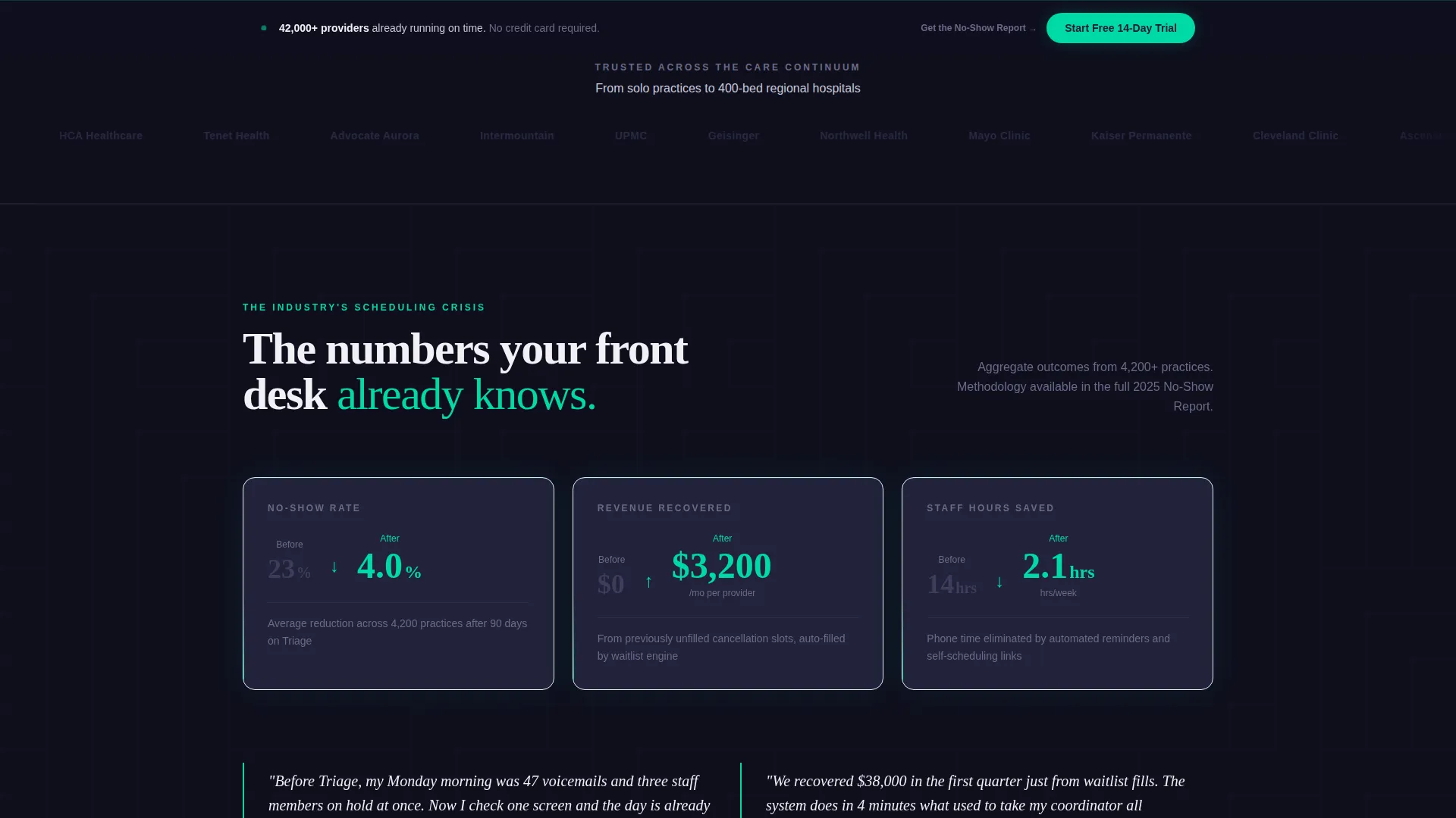 Healthcare Software & SaaS Booking Website Template