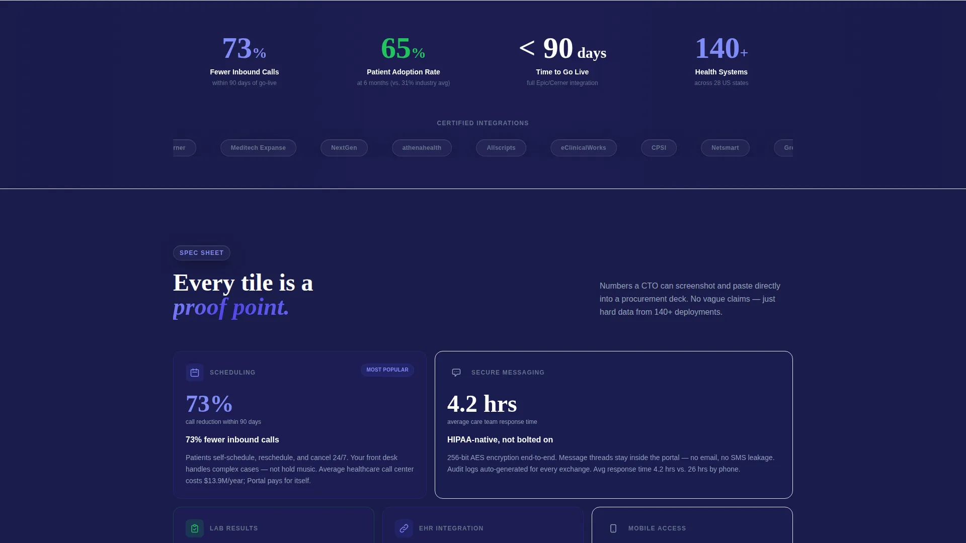 Healthcare Digital Presence Reviews Website Template