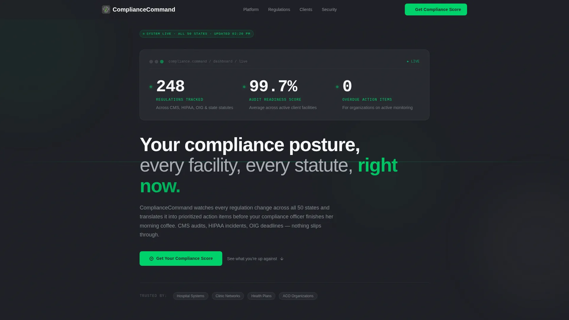 Healthcare Software & SaaS Privacy Policy Website Template