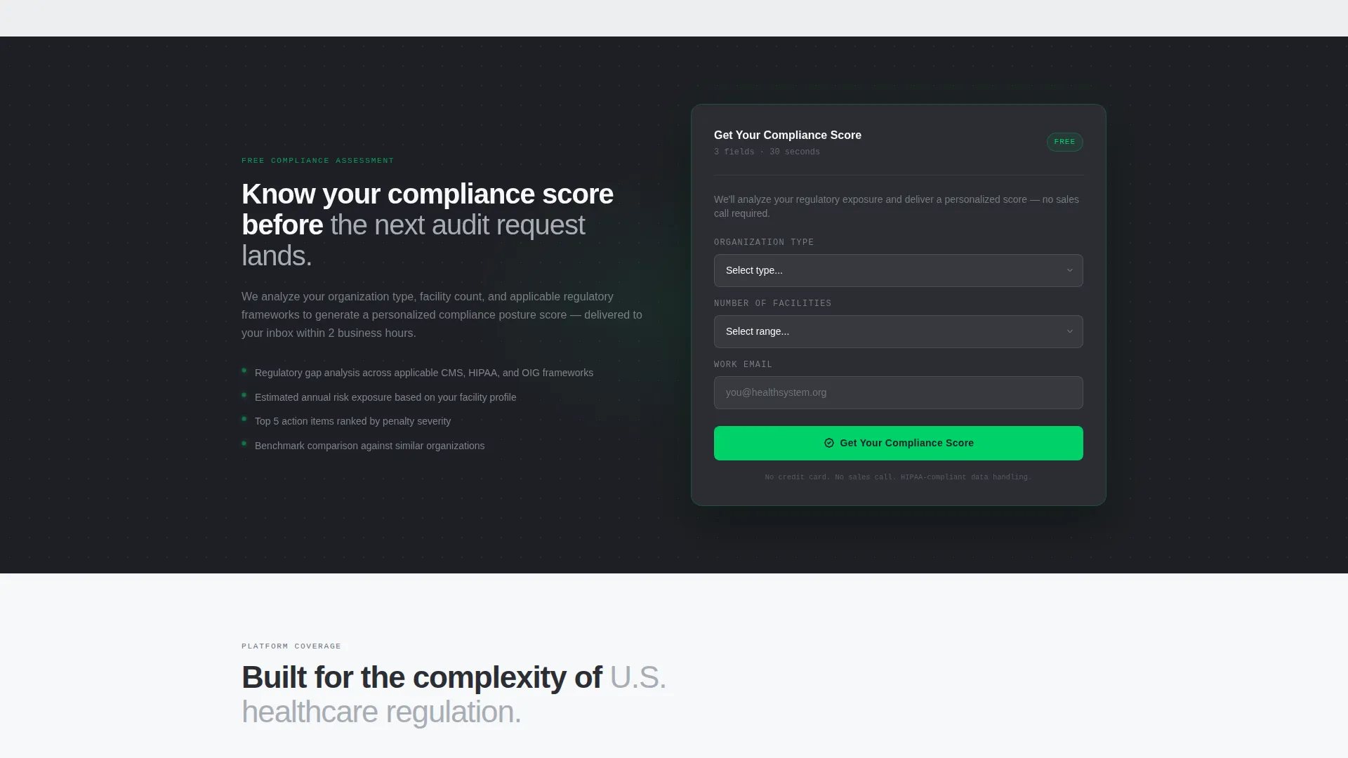 Healthcare Software & SaaS Privacy Policy Website Template