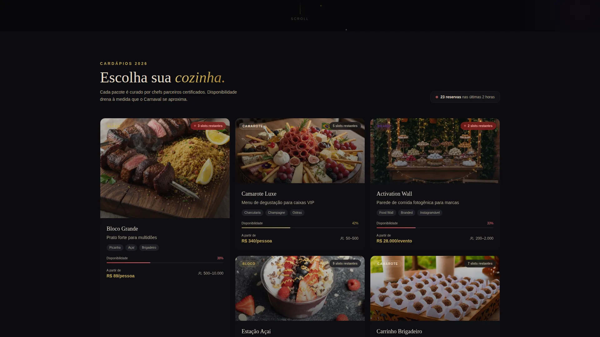 Immersive Carnival Landing Page Template
