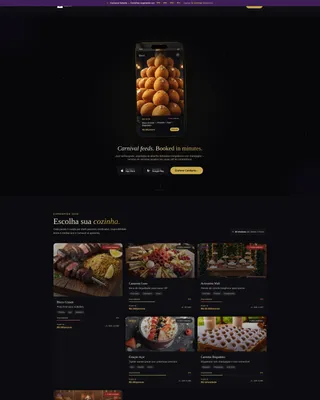 Immersive Carnival Landing Page Template