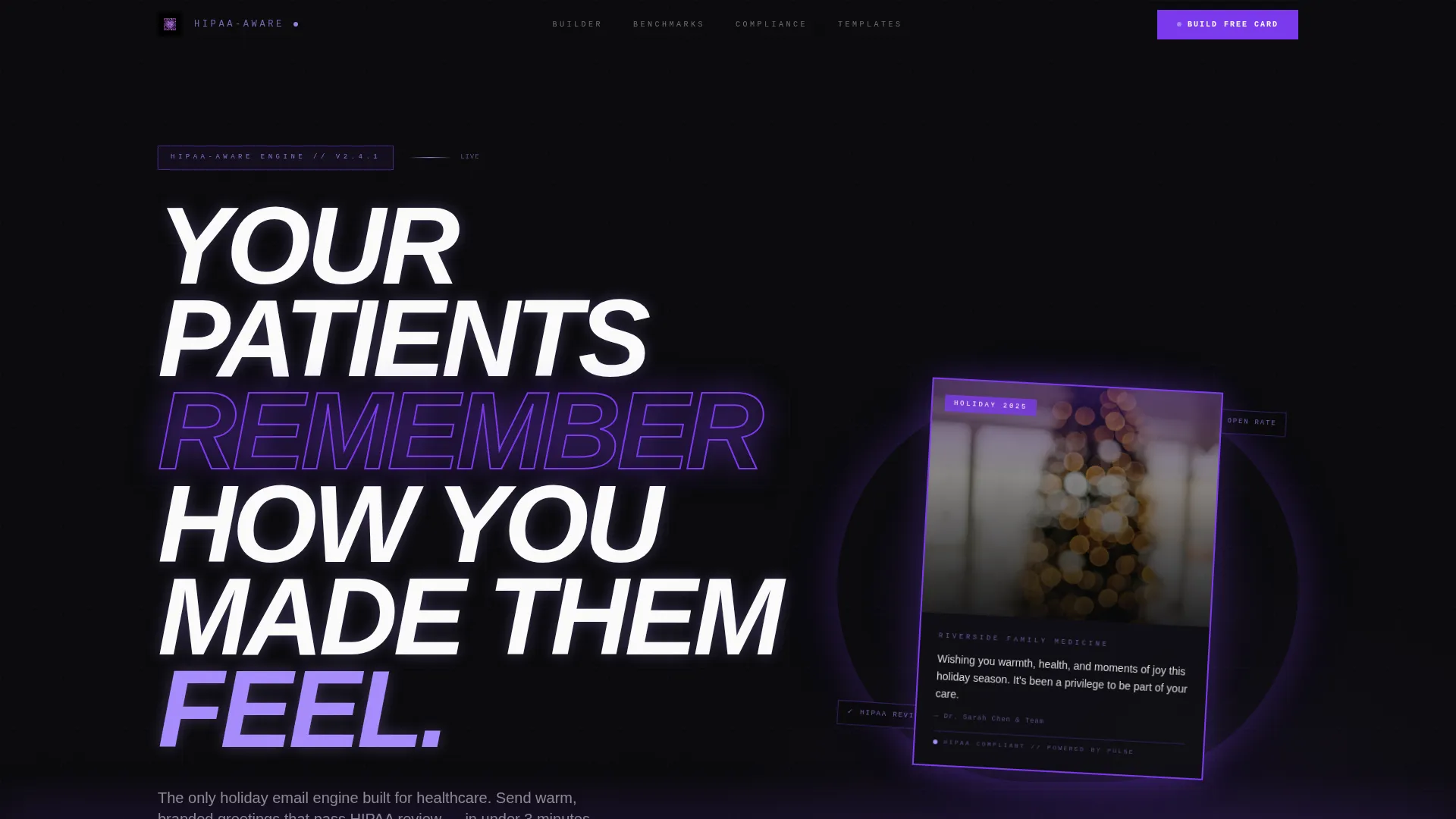 Healthcare Email Marketing Privacy Policy Website Template