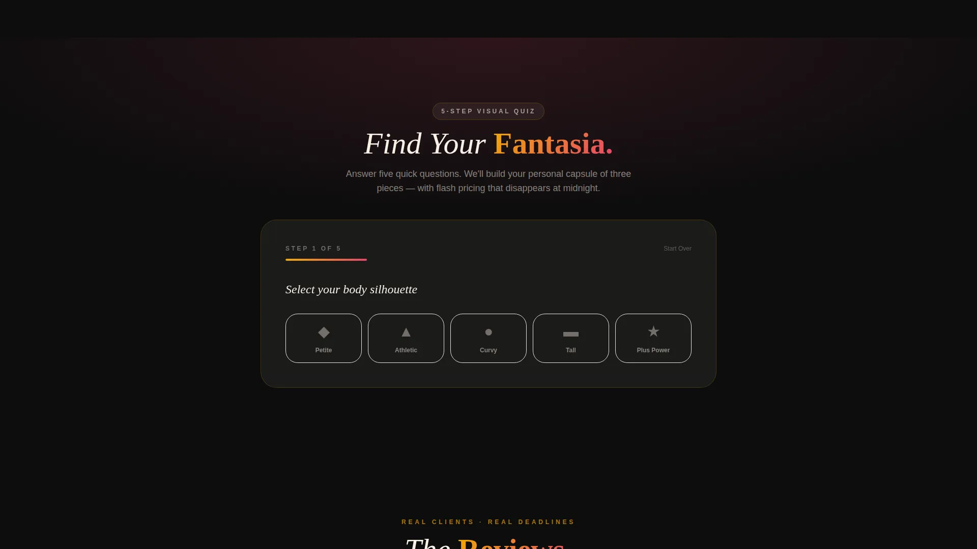 Carnival Costume Landing Page Template