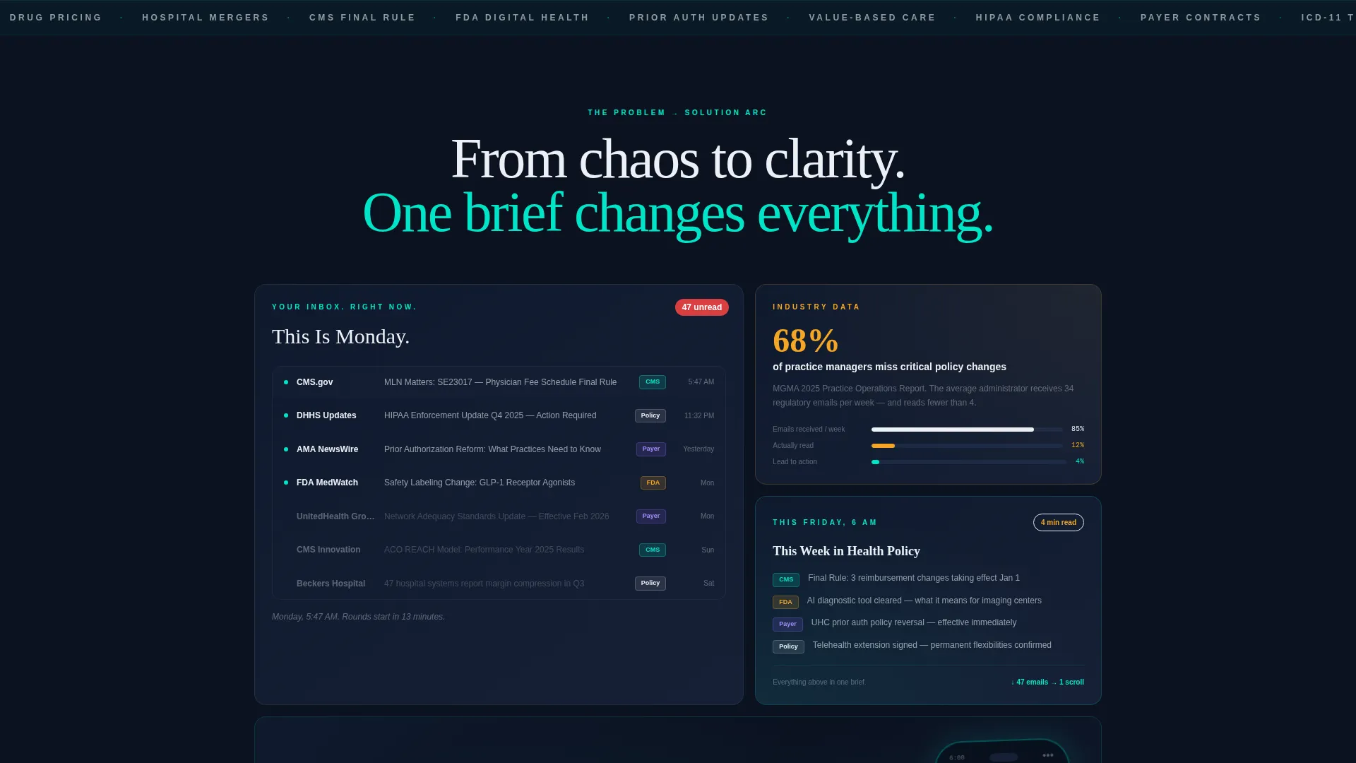 Healthcare Email Marketing Specialist Privacy Policy Website Template
