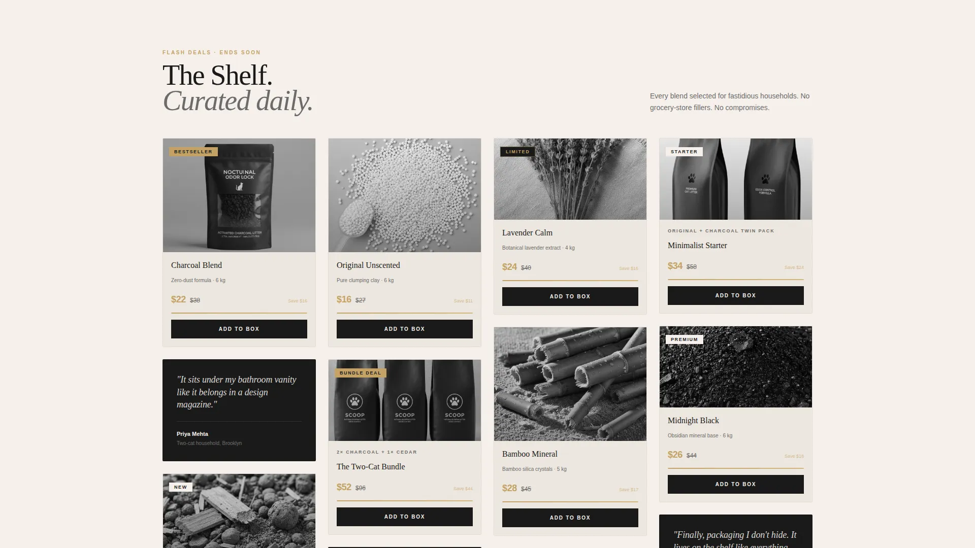 Complete Subscription Box Services Professional Website Template