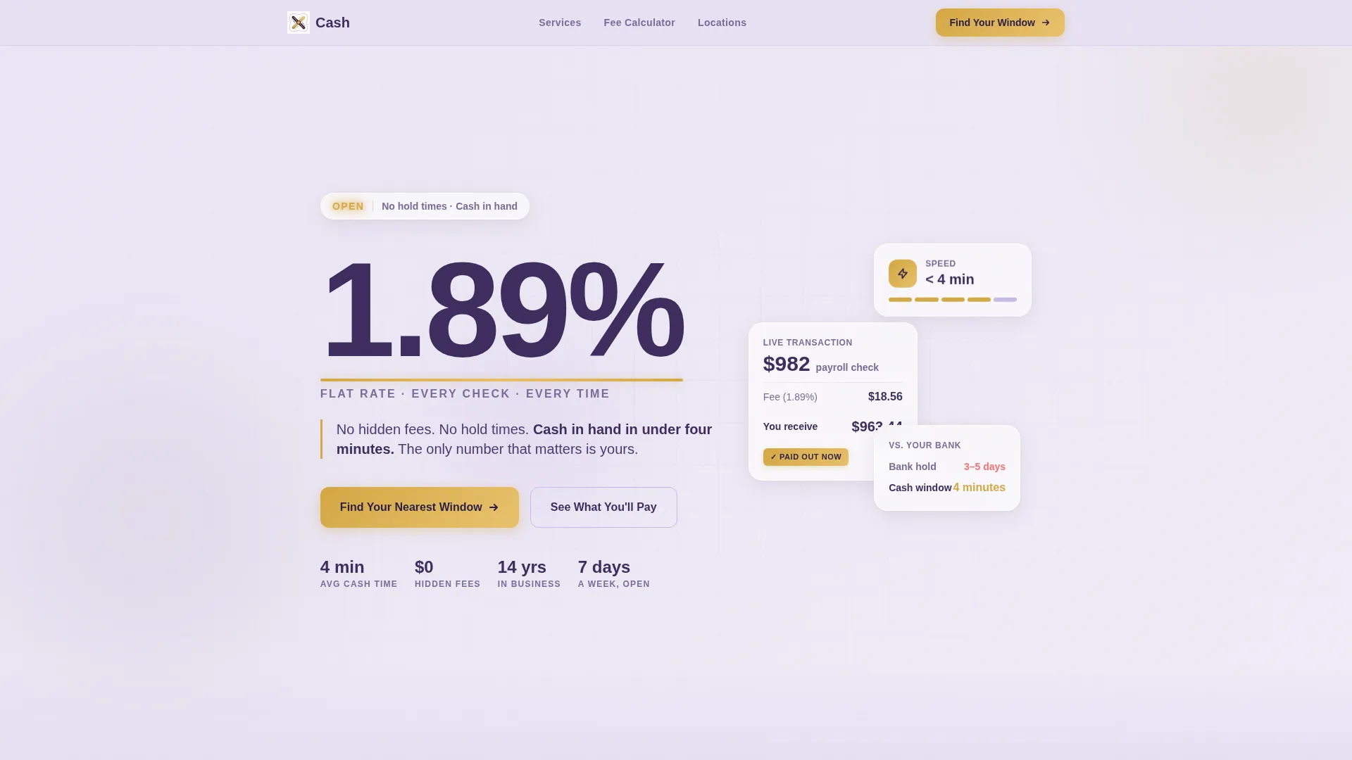 Local Brick & Mortar Business Pricing & Packages Website Template