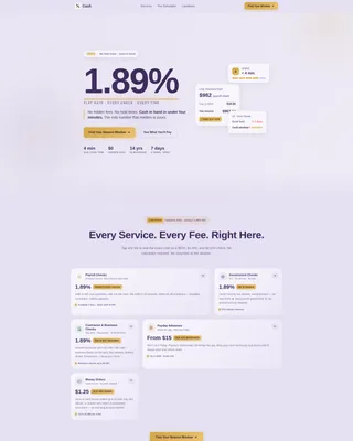 Local Brick & Mortar Business Pricing & Packages Website Template