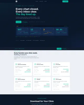 Healthcare Software Advanced Professional Website Template