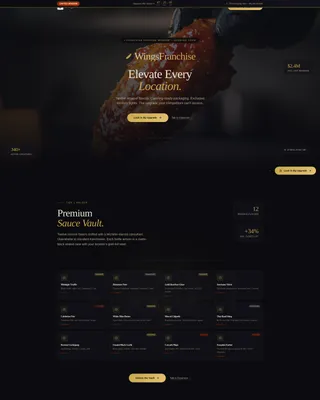 Luxe Franchise Landing Page Template for Upsell
