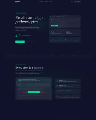 Healthcare Email Marketing Professional Website Template