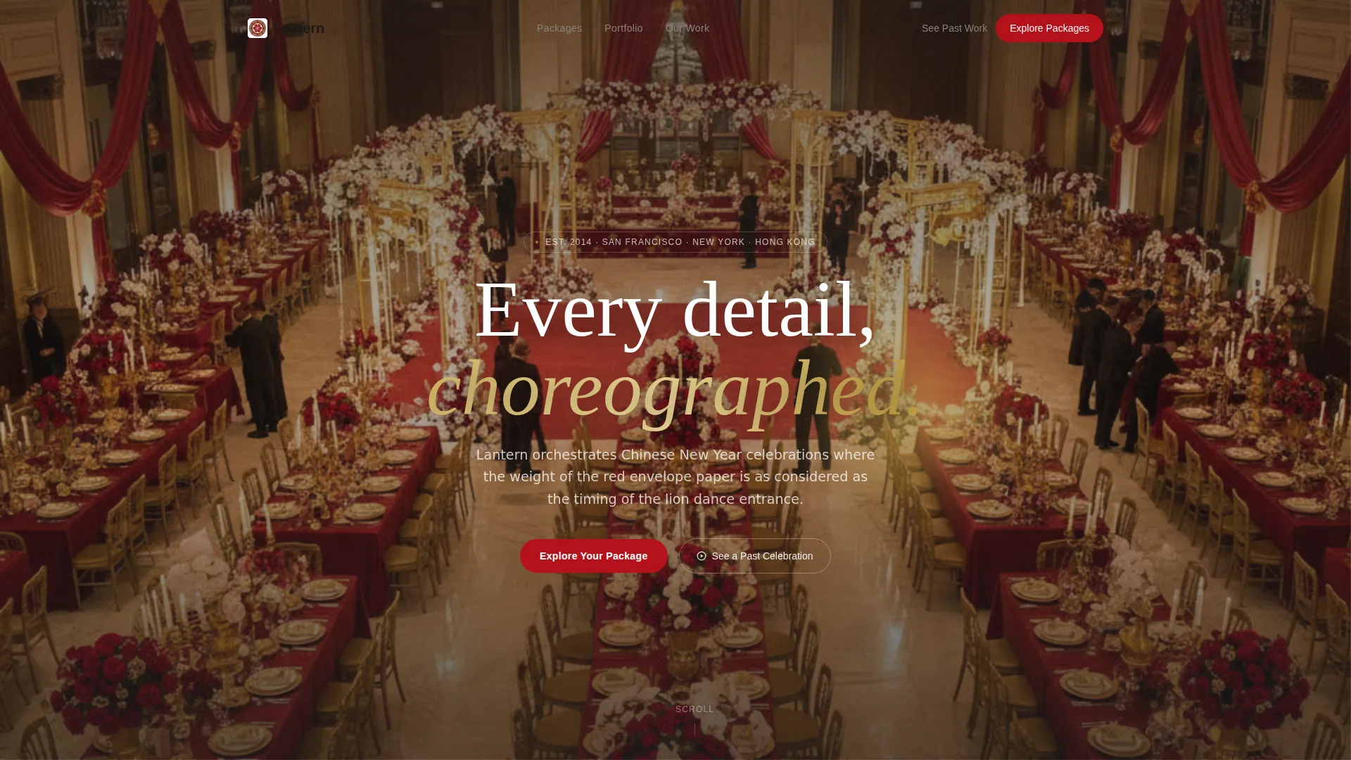 Chinese New Year Event Planner Landing Page Template