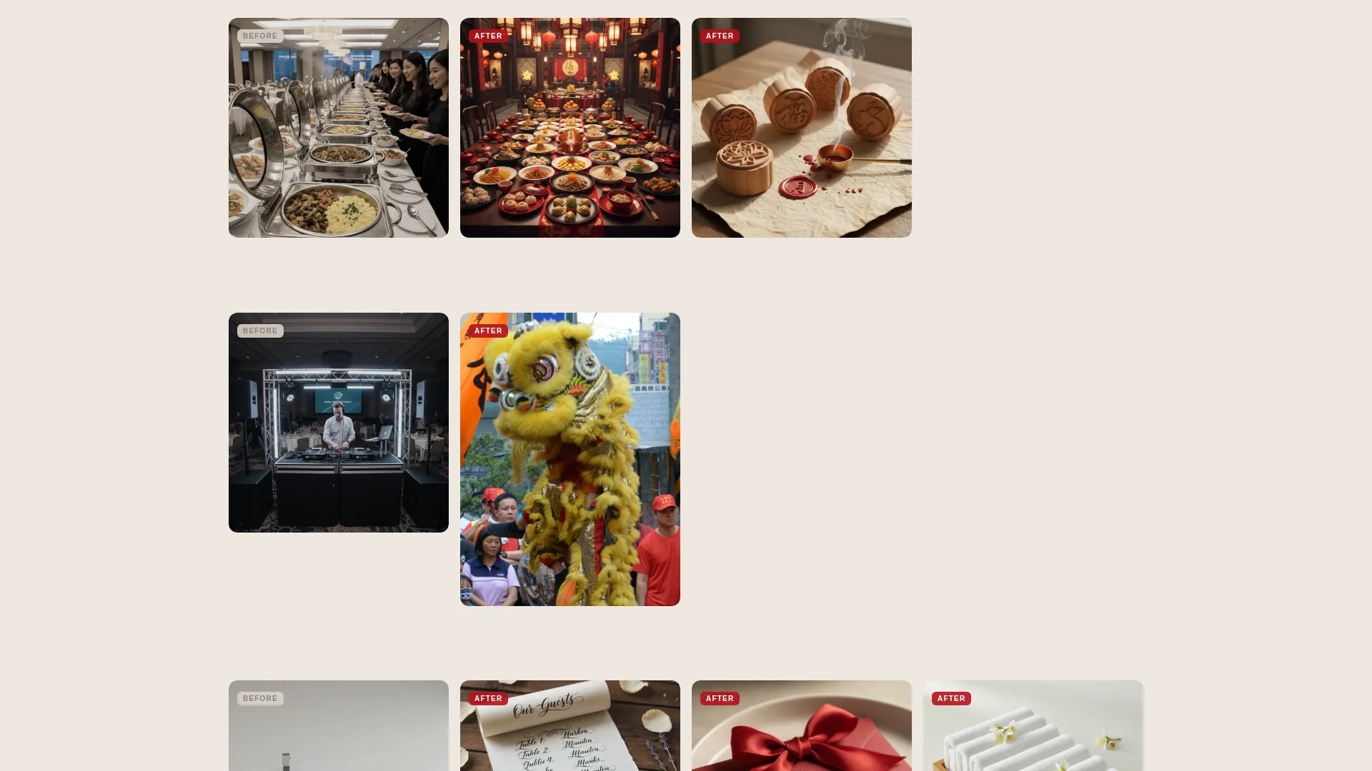 Chinese New Year Event Planner Landing Page Template