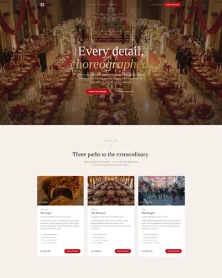 Chinese New Year Event Planner Landing Page Template