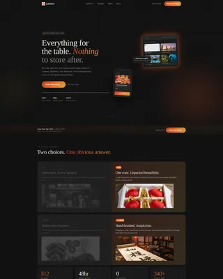 Chinese New Year Party Rental Landing Page Template