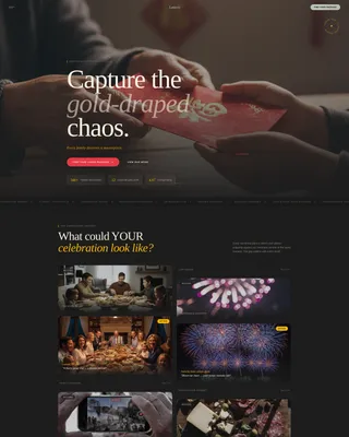 Chinese New Year Photography Landing Page Template