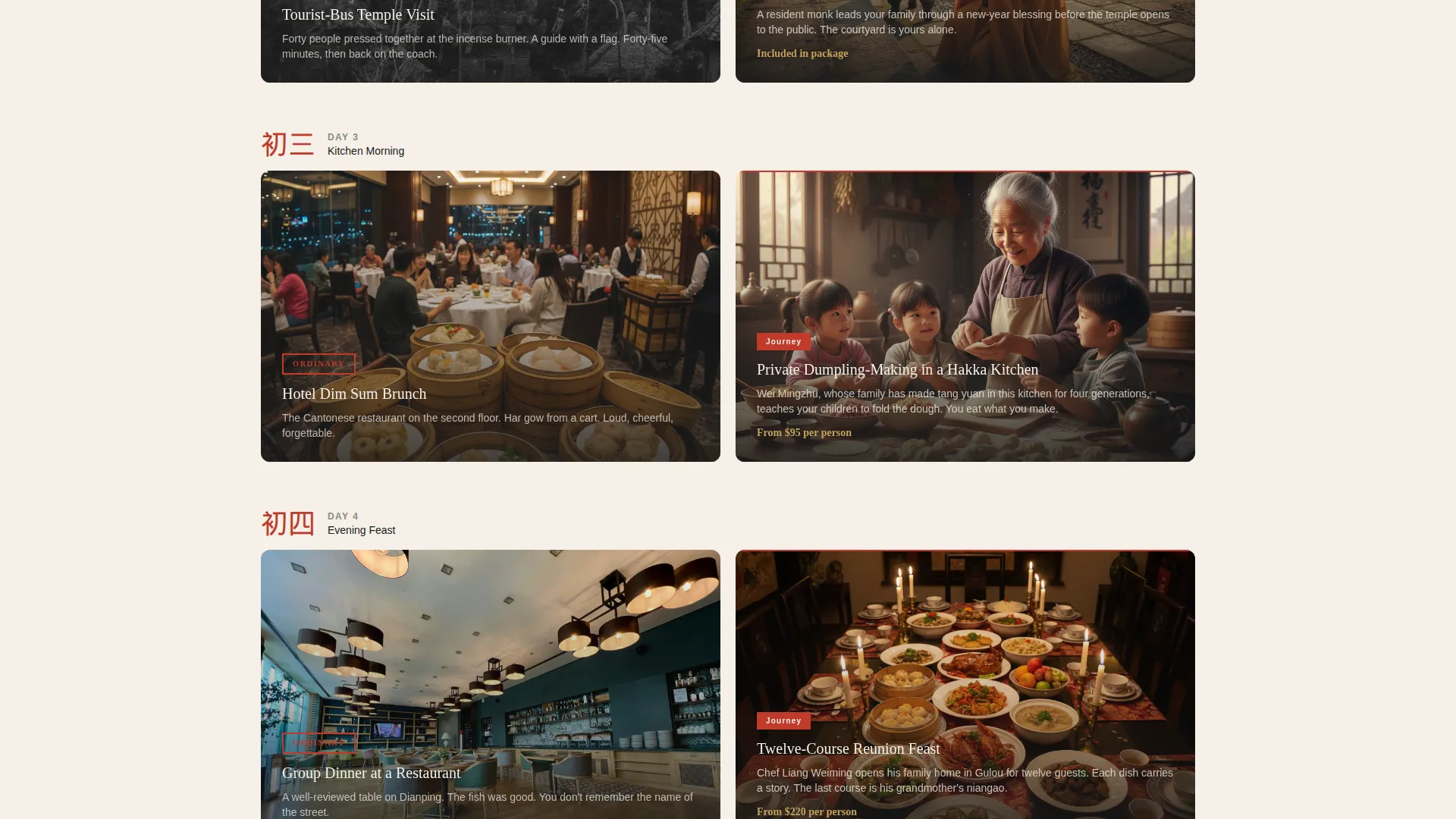 Lunar New Year Travel Landing Page Template