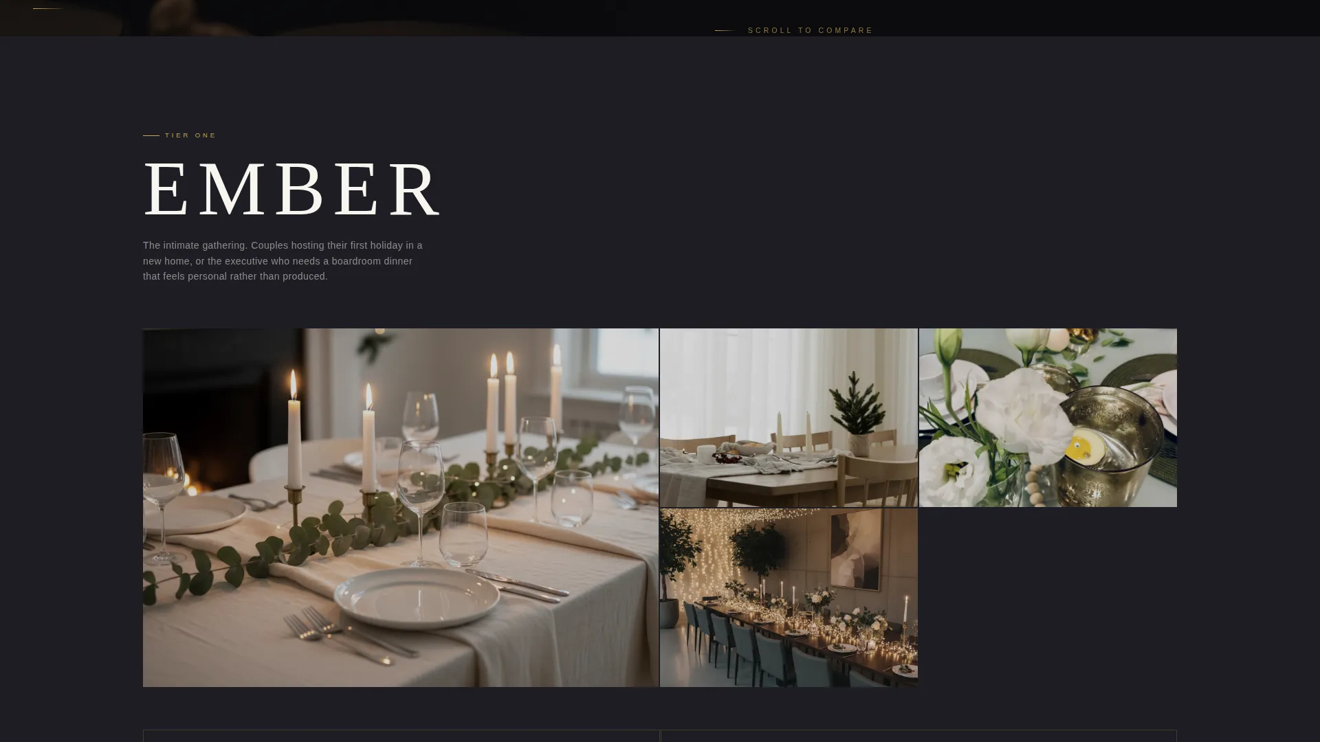 Luxe Christmas Event Planner Landing Page Template
