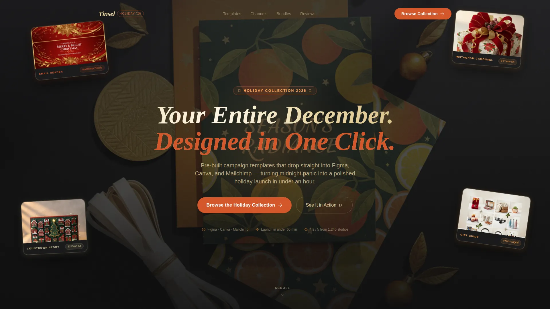 Festive eCommerce Holiday Campaign Landing Page Template