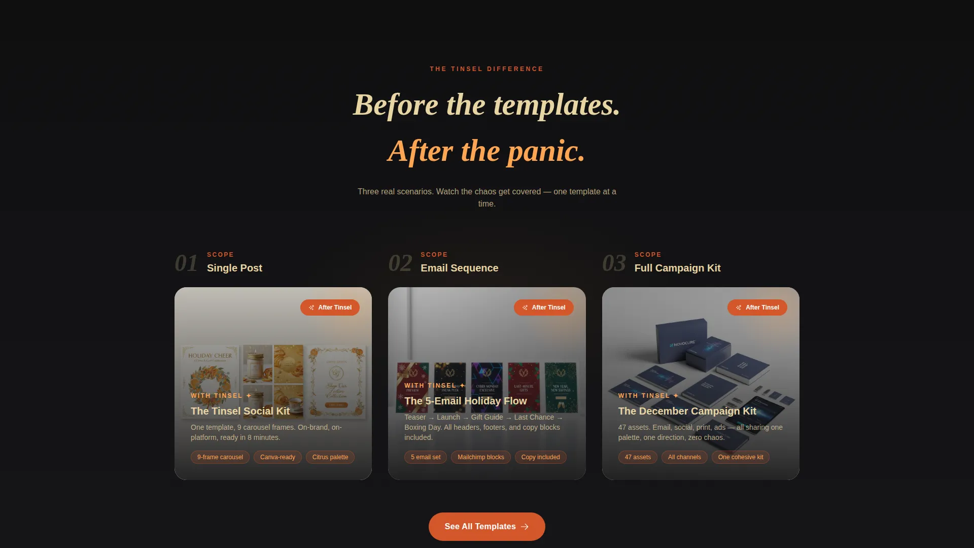 Festive eCommerce Holiday Campaign Landing Page Template
